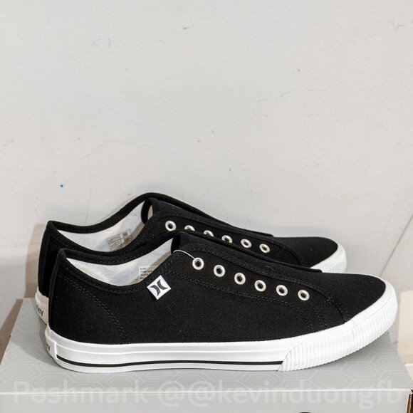 Hurley Women's  Slip On No Laces Sneakers Black - Picture 5 of 7